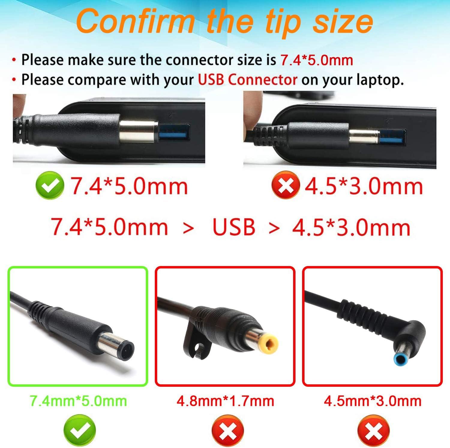 image65W 185V 35A Laptop Charger Replacement for HP 2000 Pavilion DV7 DV6 G6 G7 DV5 DV4 DM4 G62 G72 AC Adapter Power Supply Cord