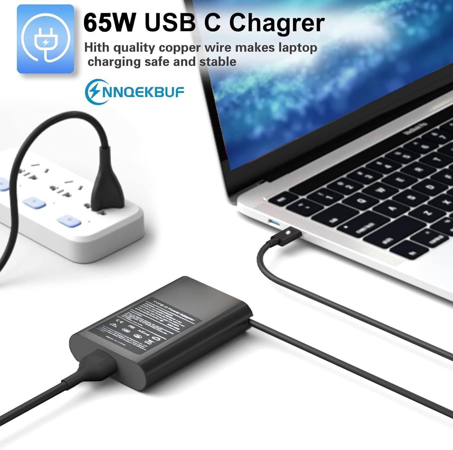 image65W USB C Laptop Charger Compatible with Dell Latitude 5430 5520 5320 5330 5420 5520 5421 7420 7490 7400Chromebook 3100 3300 3380 3400 3500 5190 5300SM65CL01
