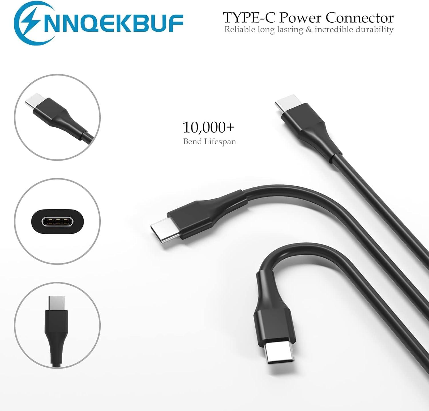 image65W USB C Power Adapter Fiattigear Type C Power PD Wall Fast Charger Compatible with MacBook HP Chromebook Spectre ASUS Lenovo Huawei Matebook Acer Samsung Smart Phones Chromebook Charger
