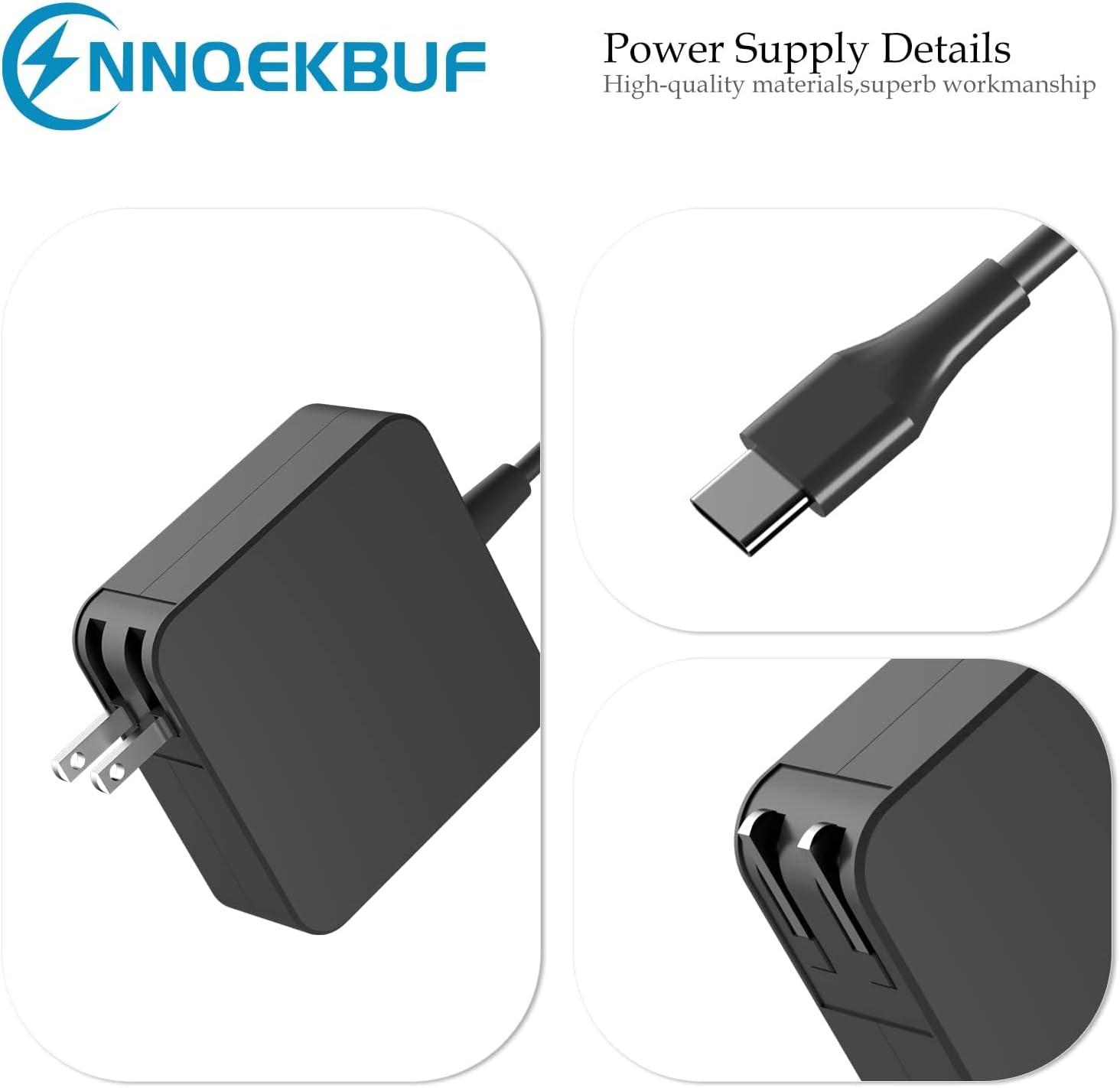 image65W USB C Power Adapter Fiattigear Type C Power PD Wall Fast Charger Compatible with MacBook HP Chromebook Spectre ASUS Lenovo Huawei Matebook Acer Samsung Smart Phones Chromebook Charger