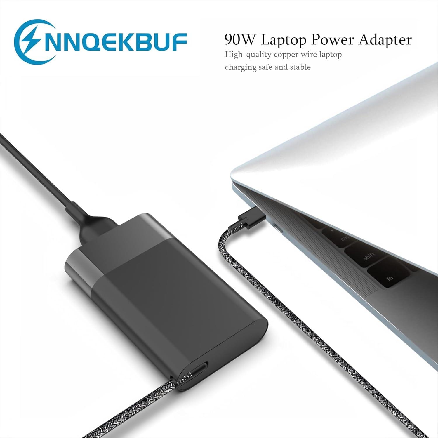 imageNew 90W USB C Laptop Charger for HP Spectre x360 HP 904144850 904082003 2ln85aa ADP90FE HP 90w Type C Power Adapter USBC AC Adapter Power Supply Cord