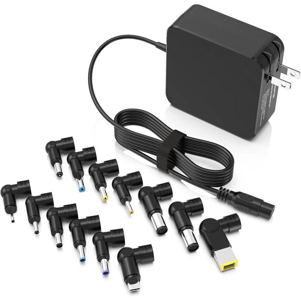 image100W GaN Universal Laptop ampamp MacBook Charger  13in1 Foldable Adapter with USBC PD Compatible with MacBook ProAir HP Dell Lenovo ASUS Acer Samsung Toshiba  Smart Safety