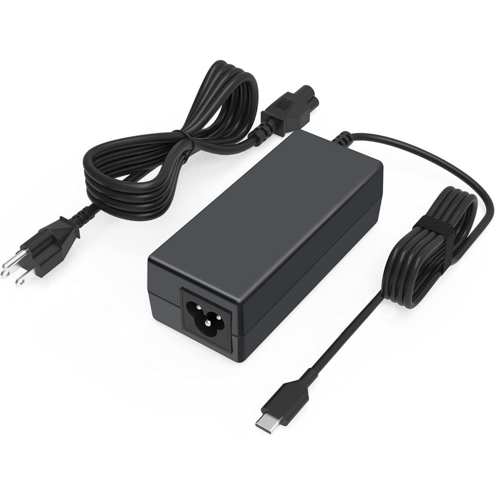 imageLaptop Charger 65W USB C Power Adapter Compatible with Dell Chromebook 3100 3300 3380 3400 3500 5190 5300 5400 7200 Latitude 5420 5520 5320 7410 7310 2in1 P28T P29T P30T Laptop Type C