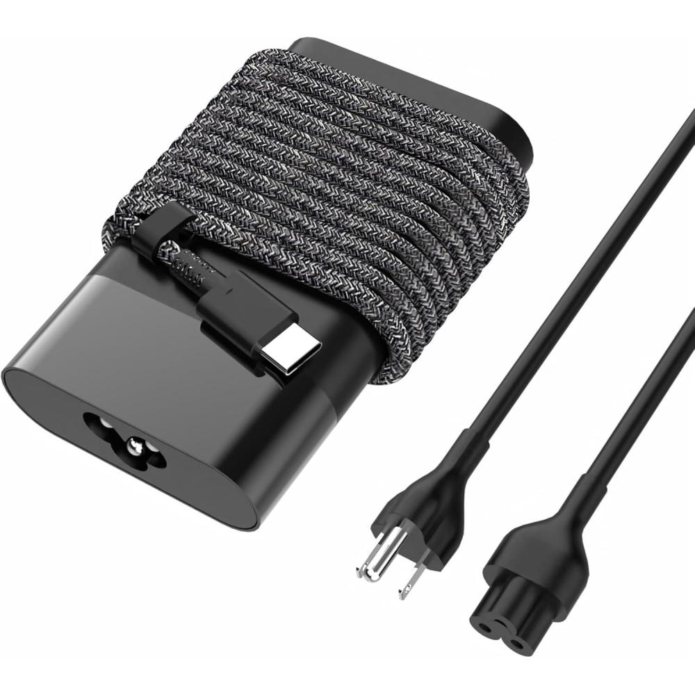 imageNew 90W USB C Laptop Charger for HP Spectre x360 HP 904144850 904082003 2ln85aa ADP90FE HP 90w Type C Power Adapter USBC AC Adapter Power Supply Cord