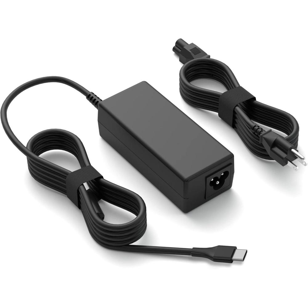 imageNew Chromebook Charger 65W 45W USB Type C Laptop Charger for HP Chromebook 14 X360 14ca061dx 14ca052wm 14ca051wm 14ca020nr 14ca043cl 11ae051wm 14CA000 HP Spectre X360 X2 Power Cord Replacement