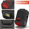 image20V 60A Replacement Battery Compatible with Dewalt DCB200 DCD DCF DCG Series Cordless Power Tools
