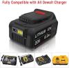 image20V 60A Replacement Battery Compatible with Dewalt DCB200 DCD DCF DCG Series Cordless Power Tools