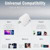 image65 Watt USBC Charger Mini Foldable GaN Fast Charging Block for MacBook iPad iPhone Android Devices Compact Single Port PD Charger White