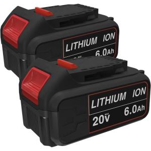 image20V 60A Replacement Battery Compatible with Dewalt DCB200 DCD DCF DCG Series Cordless Power Tools