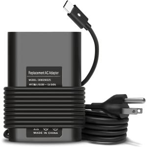 image65W USB C Laptop Charger Compatible with Dell Latitude 5430 5520 5320 5330 5420 5520 5421 7420 7490 7400Chromebook 3100 3300 3380 3400 3500 5190 5300SM65CL01