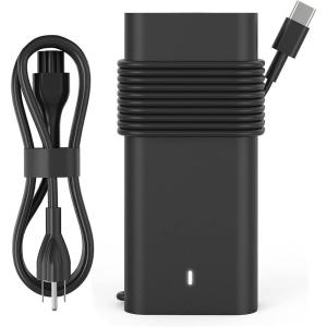 imageNew Slim 65W 60W Laptop Charger Compatible with DELL Latitude 5420 5520 5320 5430 5290 7410 7420Chromebook 3100 XPS All Series Fast Charging Type C Computer Charger Power Cord